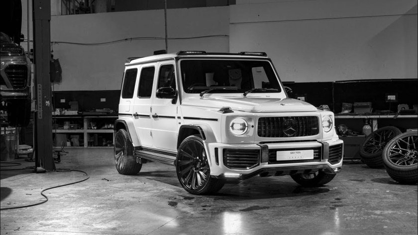 Мерседес гелендваген брабус белый
