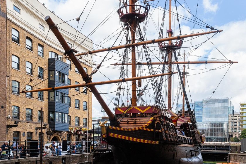 Золотая Лань корабль Лондон