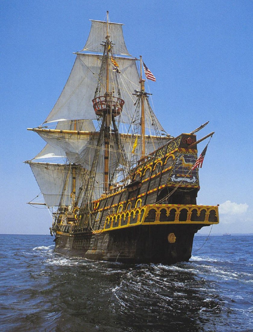 Фрэнсис Дрейк корабль Золотая Лань