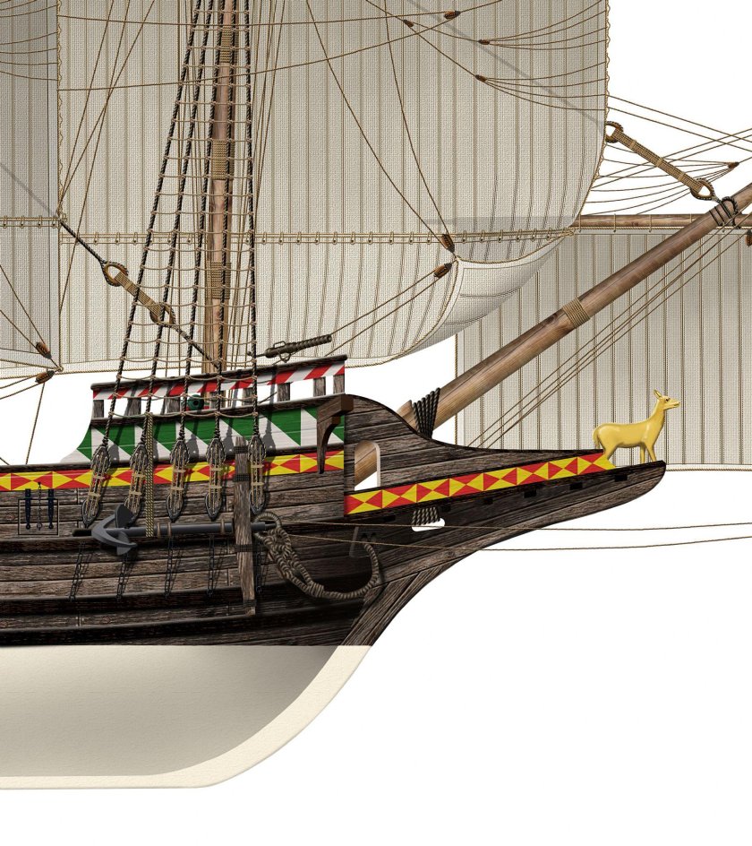 Золотая Лань корабль Дрейка