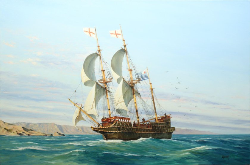 Галеон Дрейка Золотая Лань