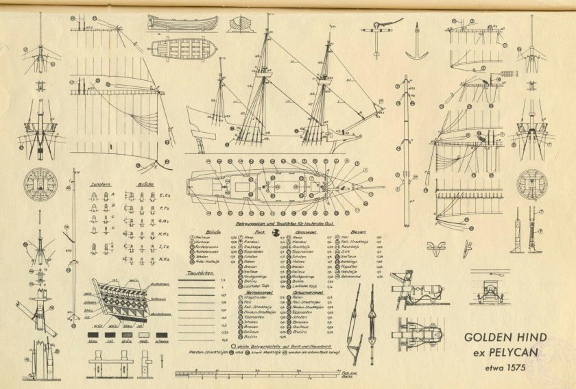 Золотая Лань Галион чертежи