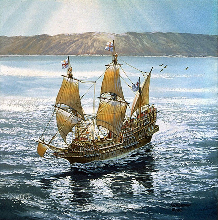 Галеон Дрейка Золотая Лань