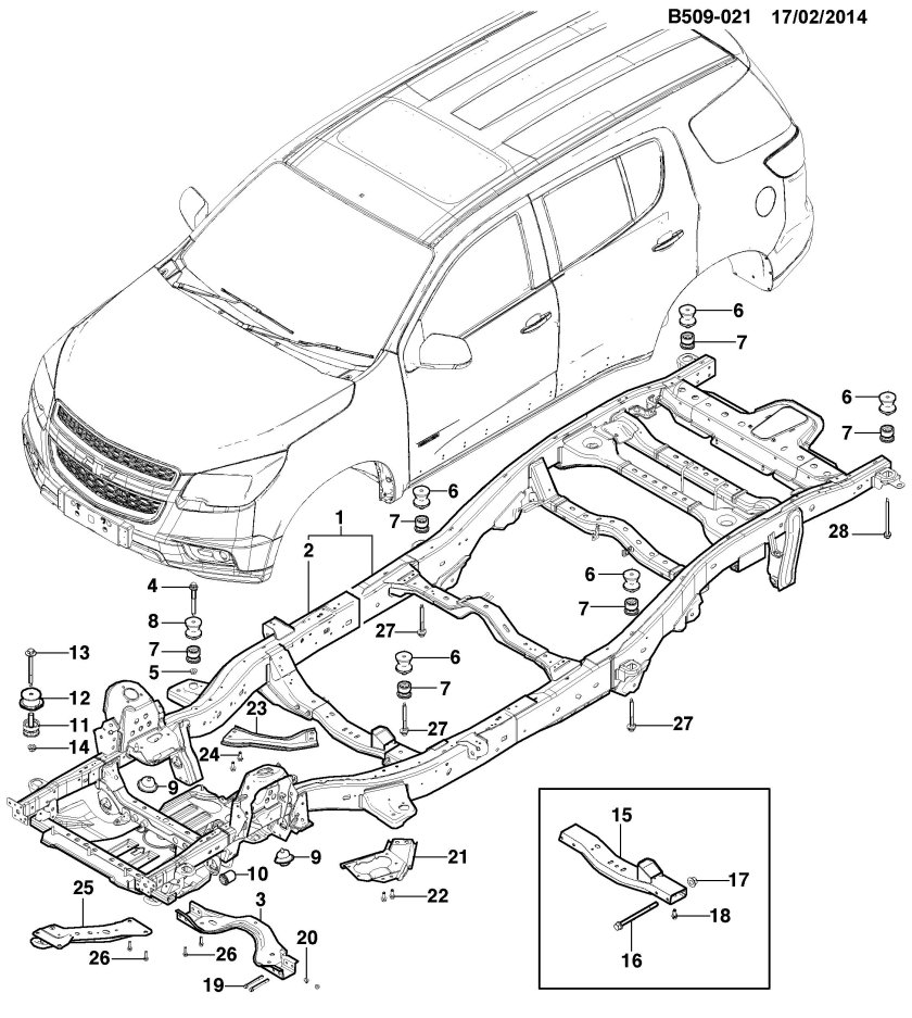 Трейлблейзер 2 рама