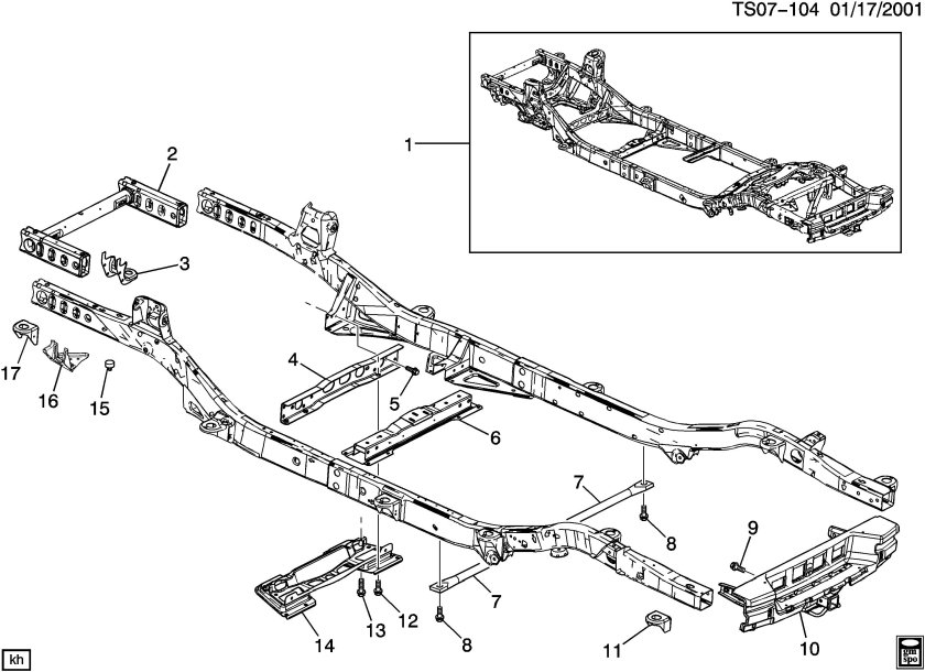 Рама Шевроле Тахо