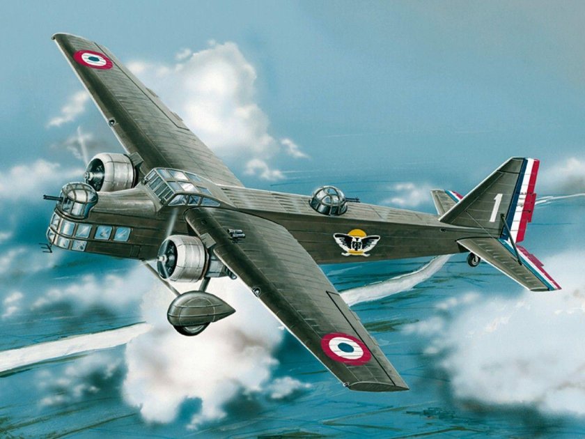 Бомбардировщик bloch mb.200 модель