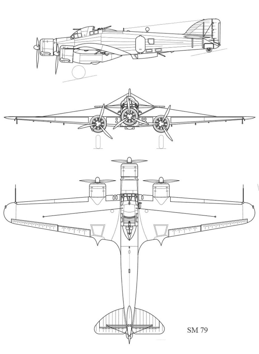 Итальянский бомбардировщик Савойя-Маркетти 79