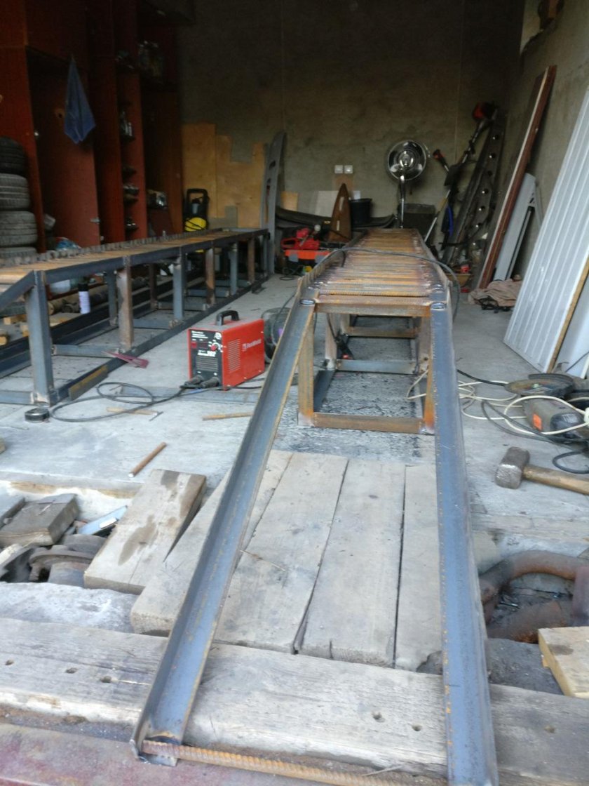 Эстакада из швеллера 30