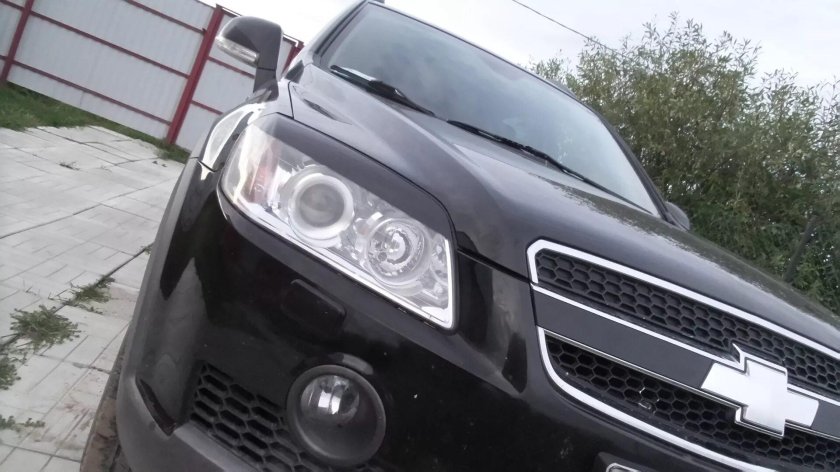 Реснички на фары Каптива с100