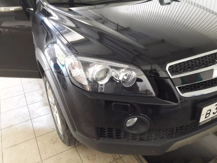 Покраска масок фар Каптива