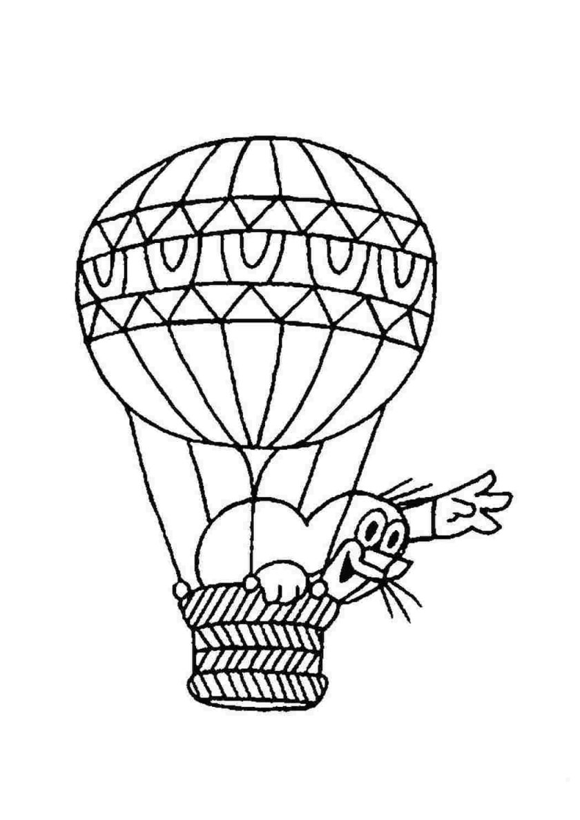 Воздушные шары раскраска