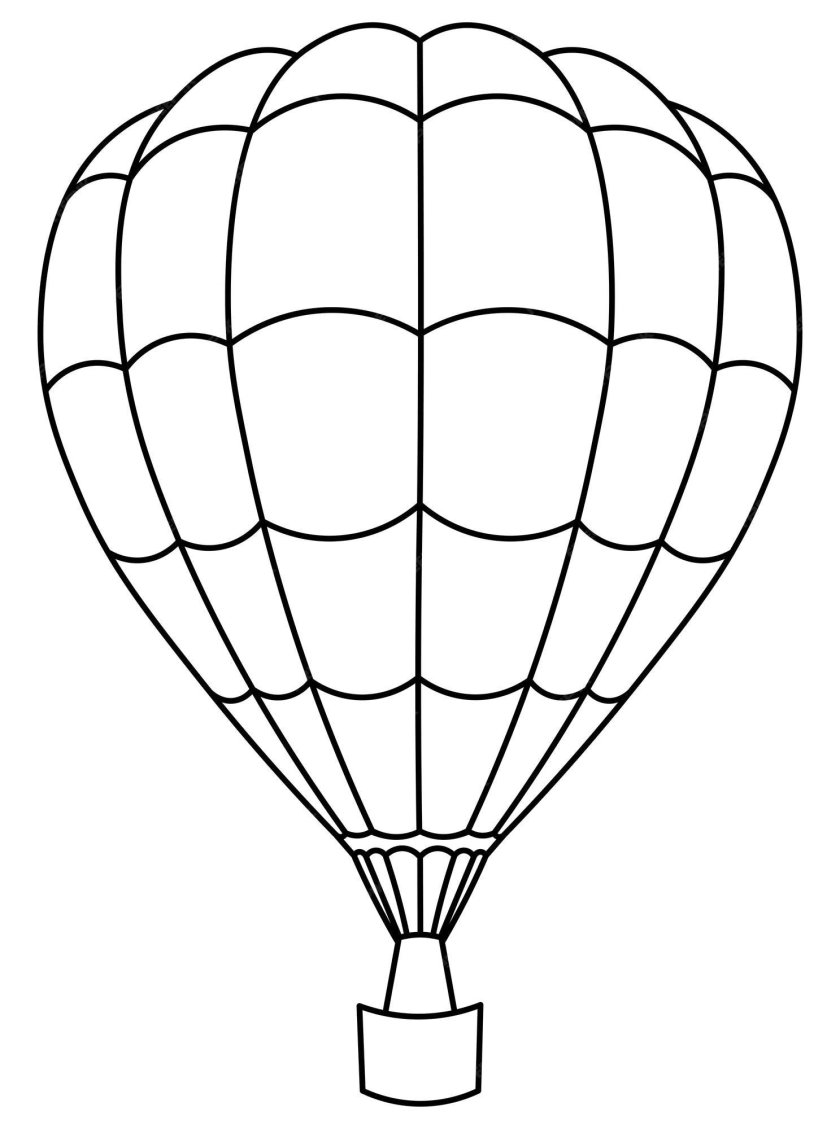 Воздушный шар контур