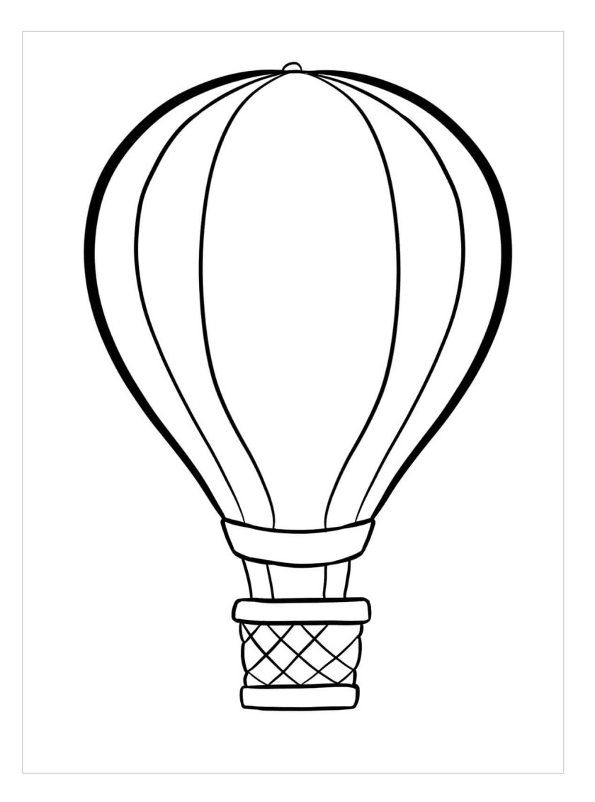 Воздушный шар раскраска для детей