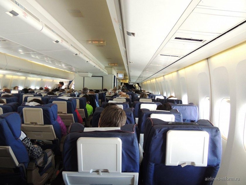 Салон самолета Боинг 747