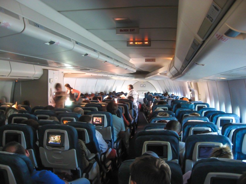 Салон самолета Боинг 747