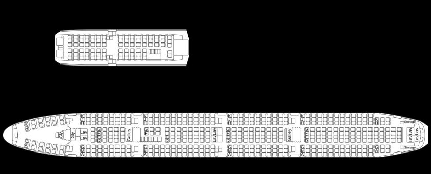 Боинг 747 400 схема
