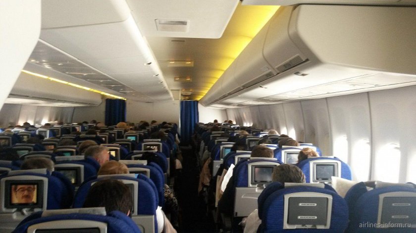 Салон самолета Боинг 747