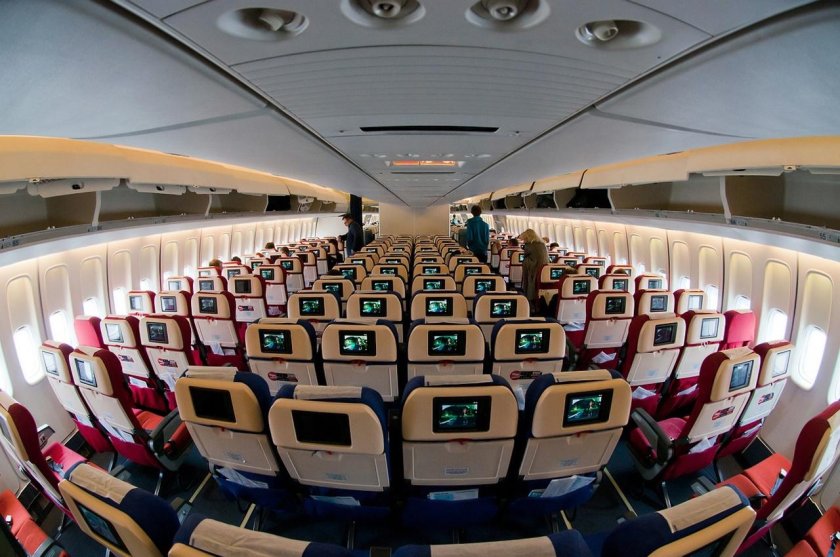 Салон самолета Боинг 747