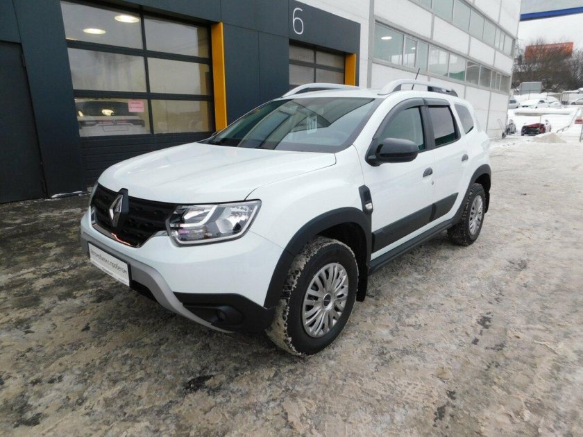 Белое Рено Дастер 2021 года 586кн 797 номер Rus