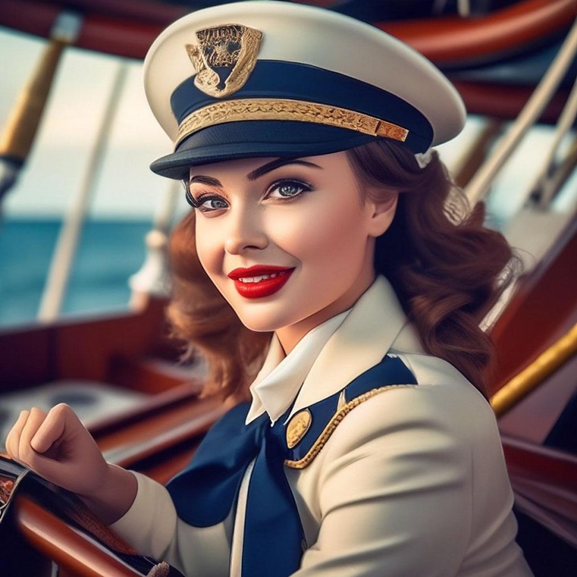 Девушка капитан