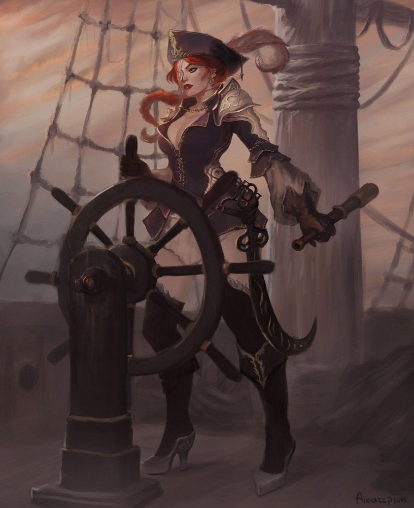 Элизабет Капитан корабля пираты