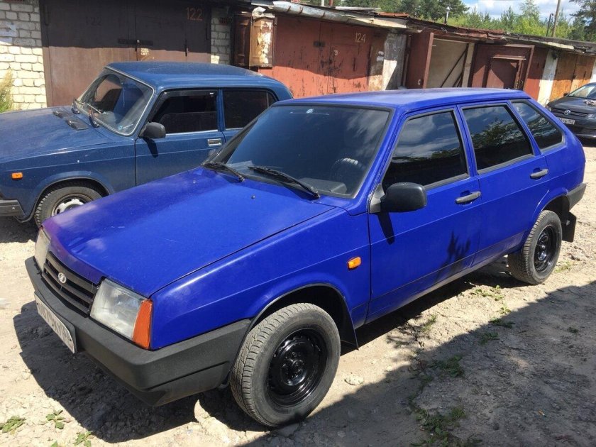 Лада 2109 синяя