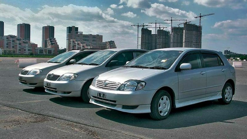 Тойота Королла с правым рулем из Японии