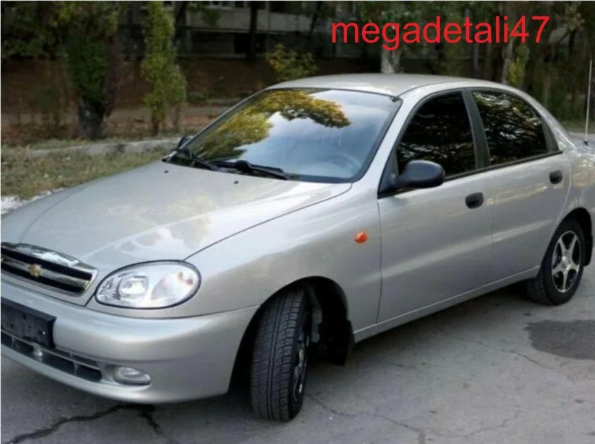 Шевроле Ланос серебристый металлик 2007