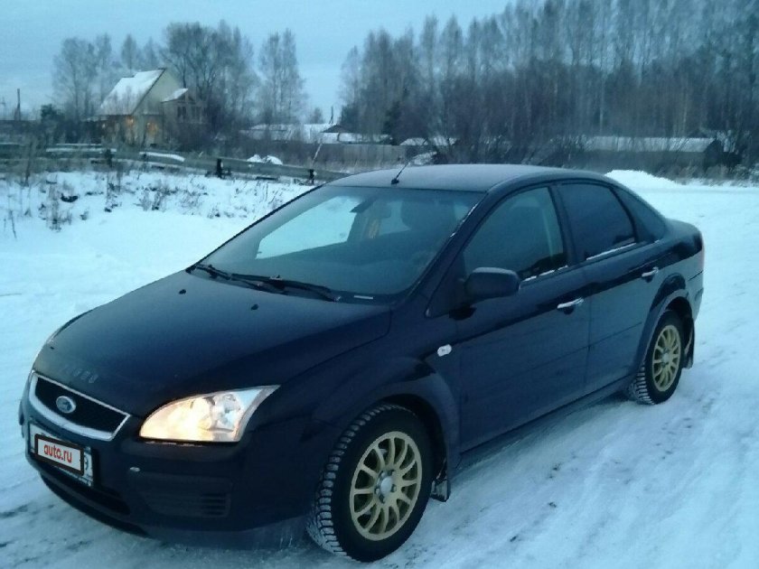 2007 Форд фокус синий седан