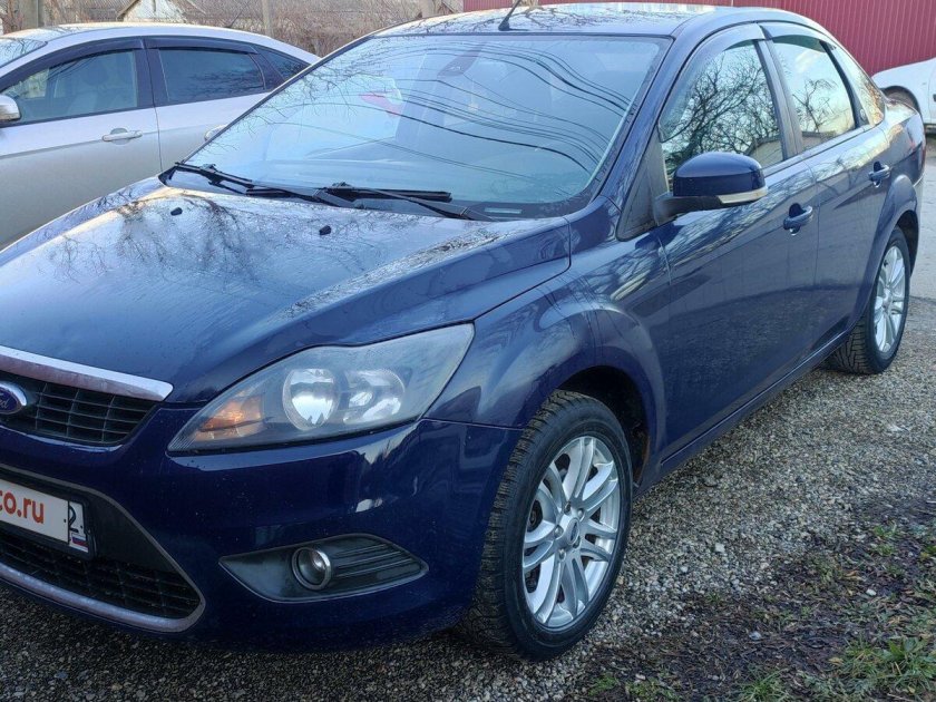 Форд фокус 2 рестайлинг седан синий