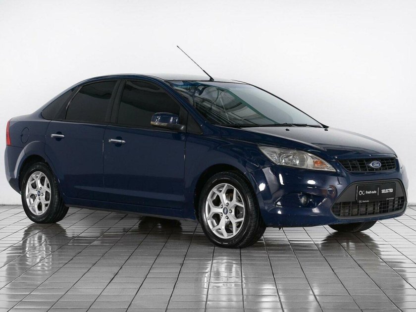 Форд фокус 2 Рестайлинг темно синий седан