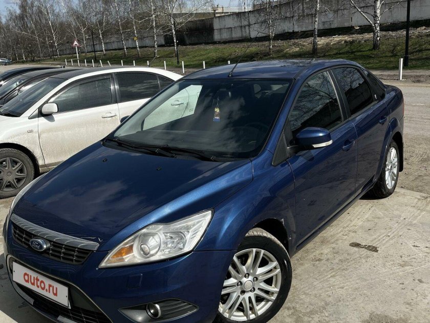Ford focus 2 рестайлинг седан синий