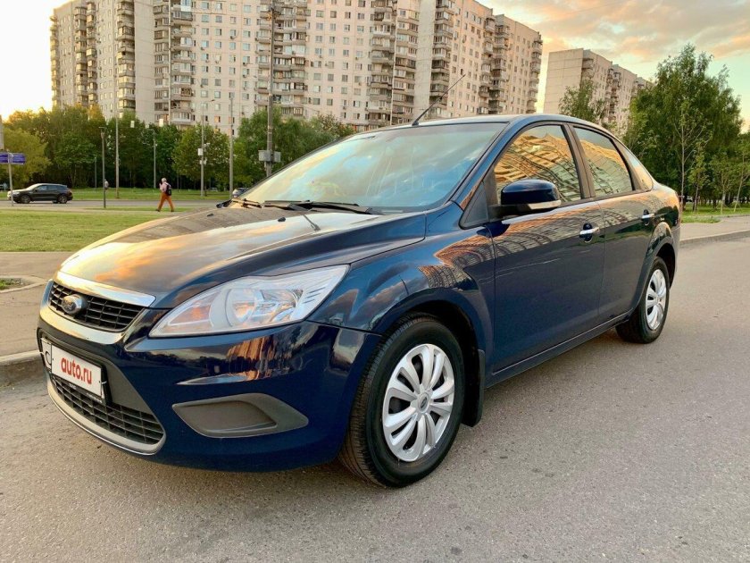 Форд фокус 2 рестайлинг седан синий