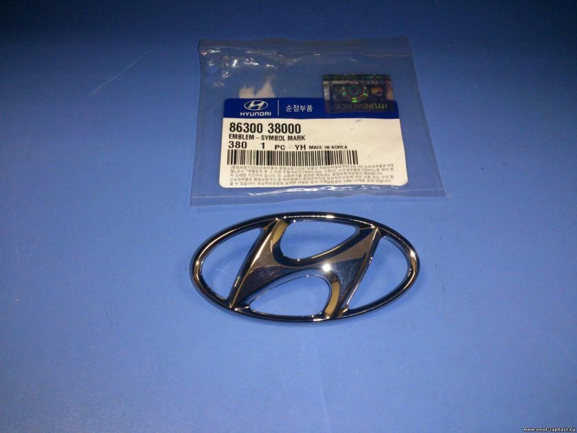 Эмблема решетки радиатора Хендай акцент ТАГАЗ артикул