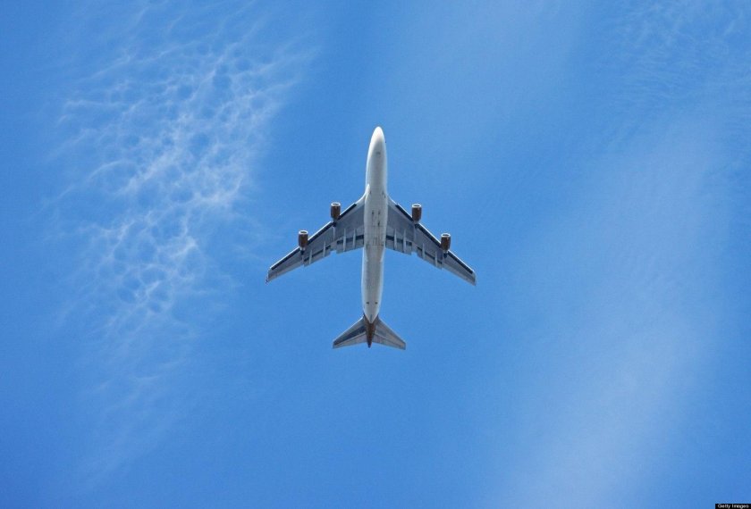 Самолет летит вид снизу