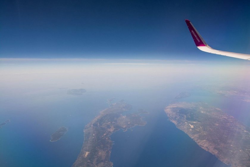 Вид из окна самолета