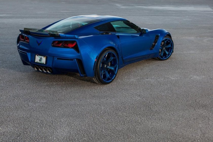 Шевроле Корвет с 7 синяя
