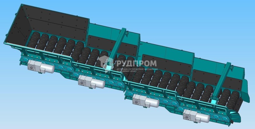 Грохот-питатель валковый км ГПВ-10-37б