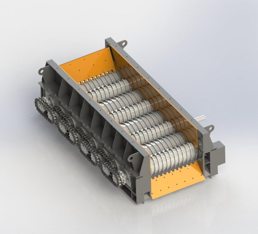 Грохот-питатель валковый км ГПВ-10-37б
