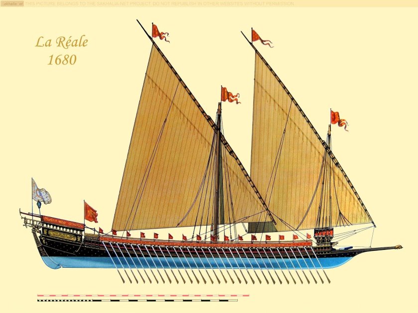 Галера корабль 17 века