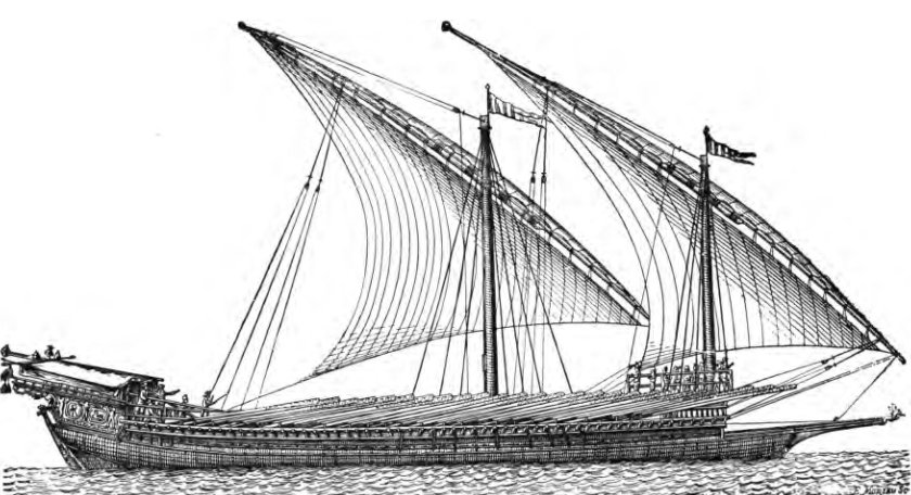 Галеас корабль Петра 1