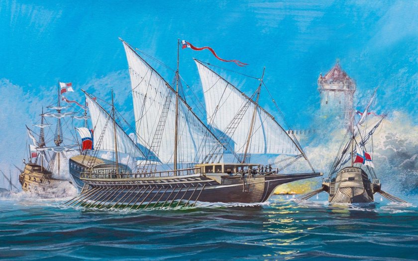Венецианский галеас корабль
