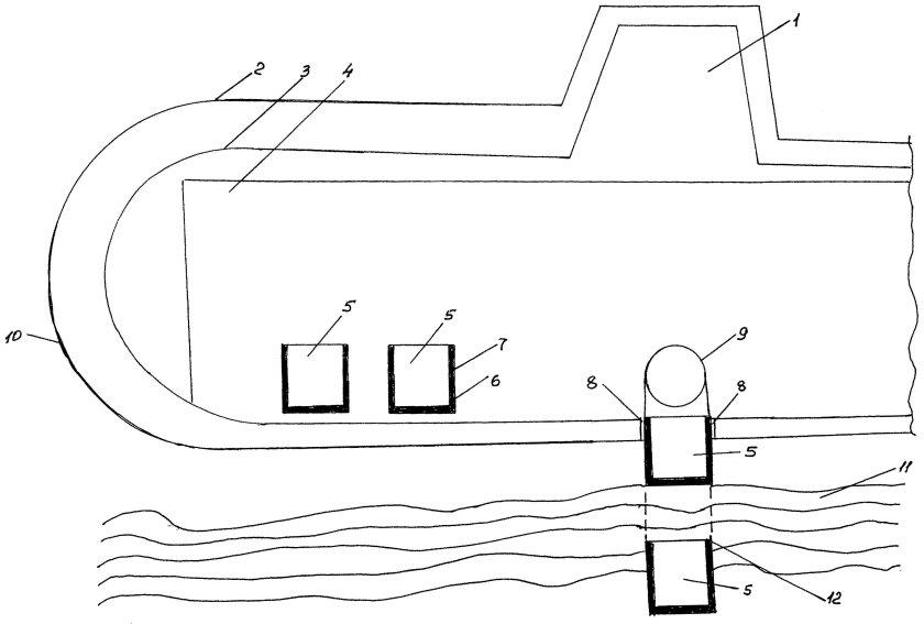 Схема размыва донных отложений в резервуарах