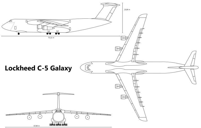 C-5 Galaxy чертеж