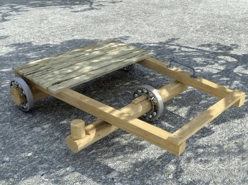 Самокат из досок и подшипников