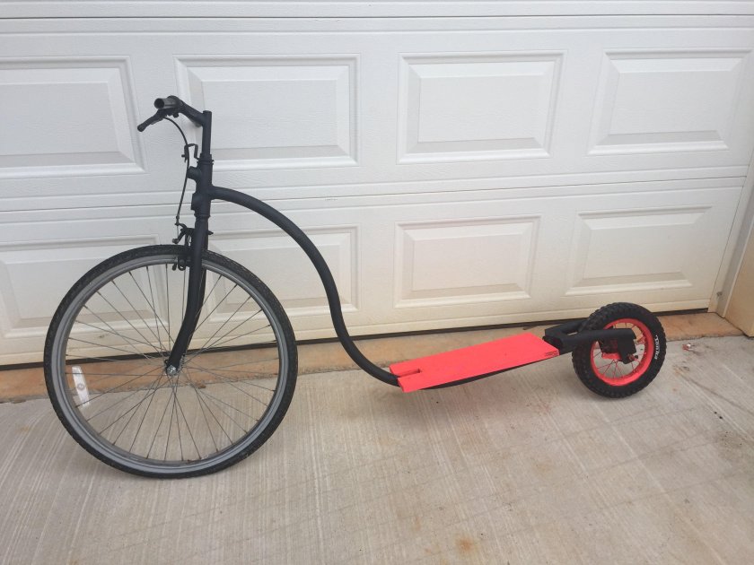 Самокат из велосипеда
