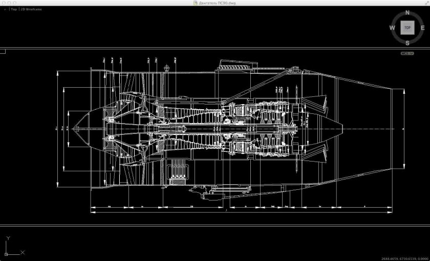 ПС-90а двигатель чертеж
