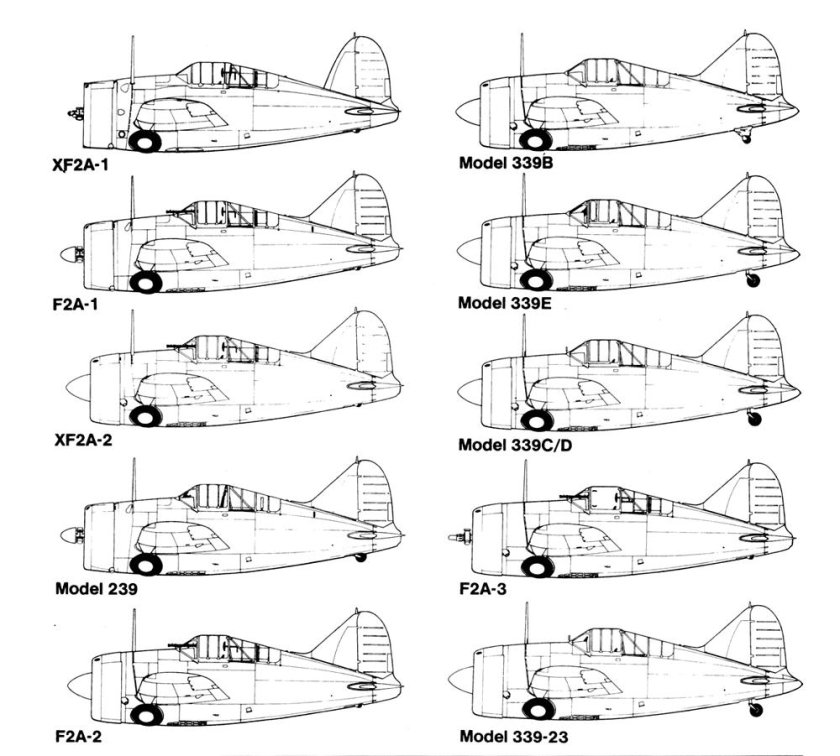 Brewster f2a Buffalo чертежи