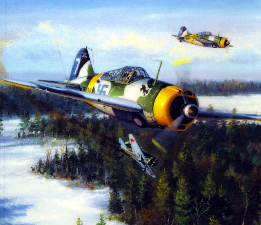 Brewster Buffalo истребитель