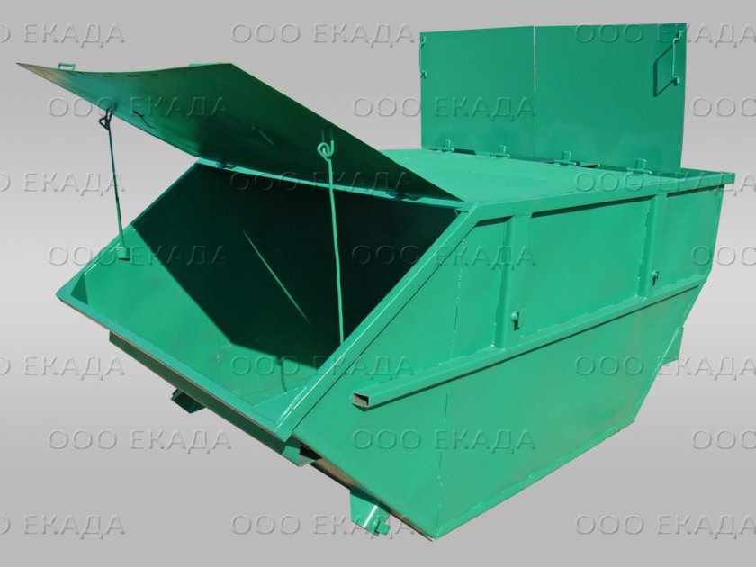 Бункер накопитель 8 м3 – мусорный контейнер “лодочка”